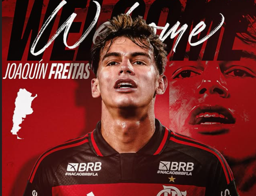 Flamengo anuncia Joaquín Freitas, ex-River Plate, como novo reforço