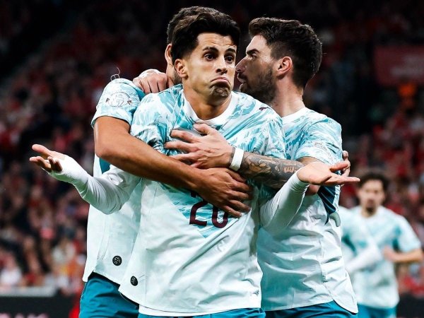 Sem Cristiano Ronaldo, Portugal vence Dinamarca por 4 a 2 e mantém 100% na Nations League