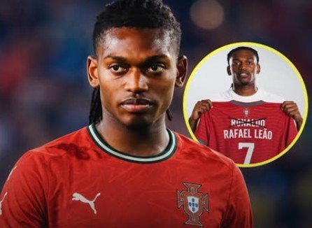 Rafael Leão assume a camisa 7 de Portugal após saída de Cristiano Ronaldo