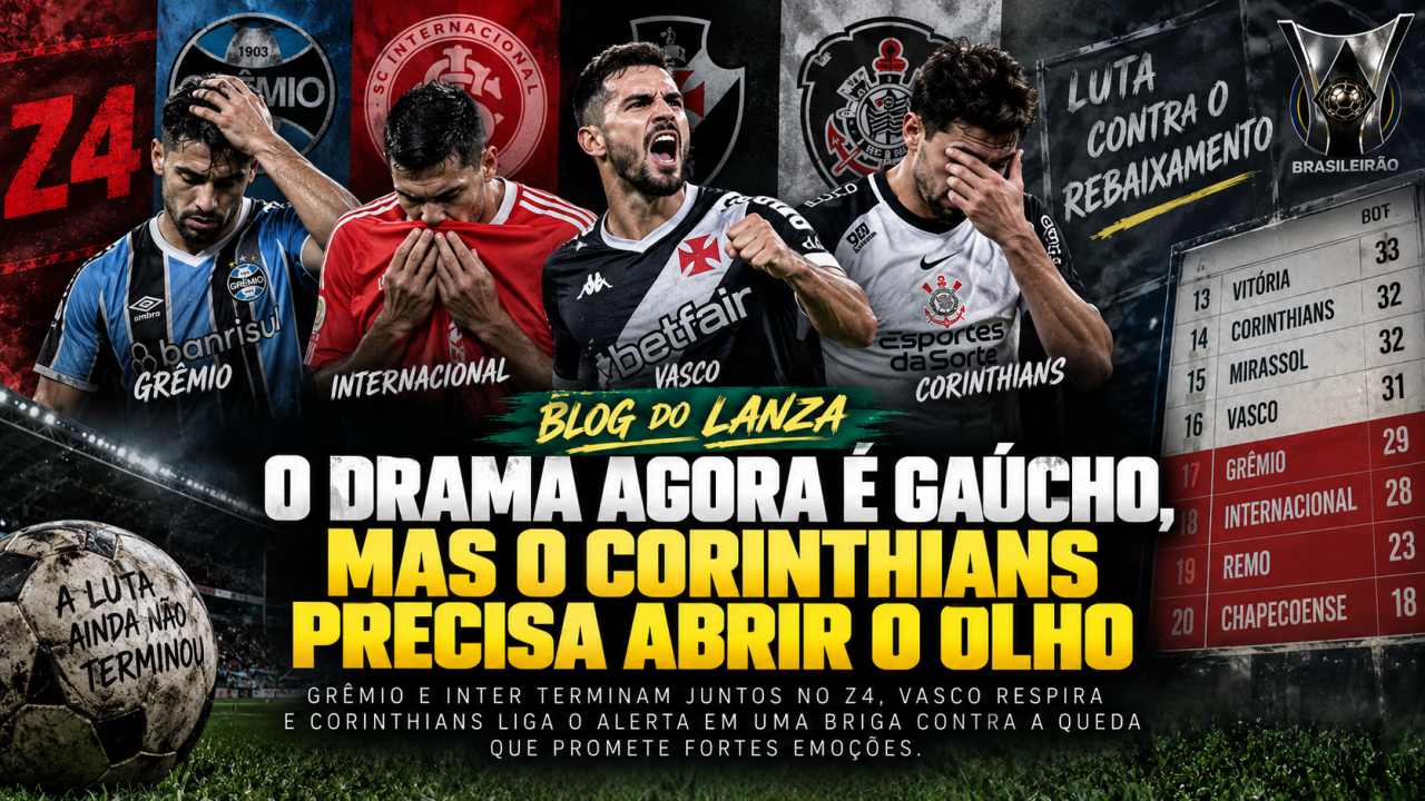 Blog do Lanza: O drama agora é gaúcho, mas o Corinthians precisa abrir o olho