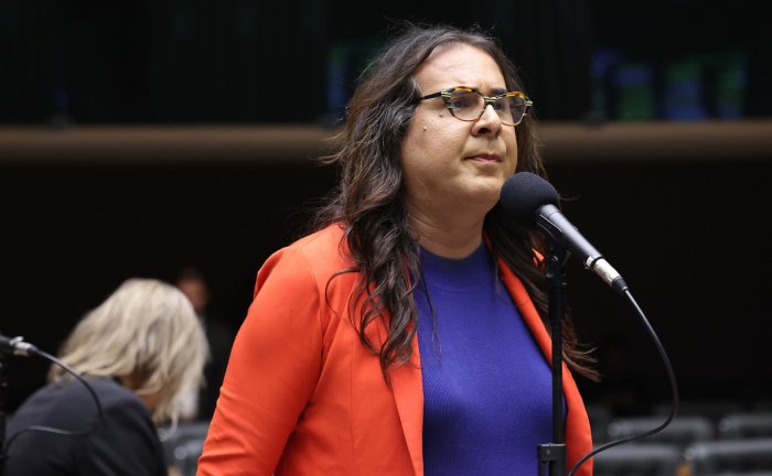 Duda Salabert aciona Alcolumbre e pede suspensão do salário de Flávio Bolsonaro