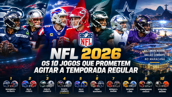 NFL 2026: os 10 jogos que prometem agitar a temporada regular