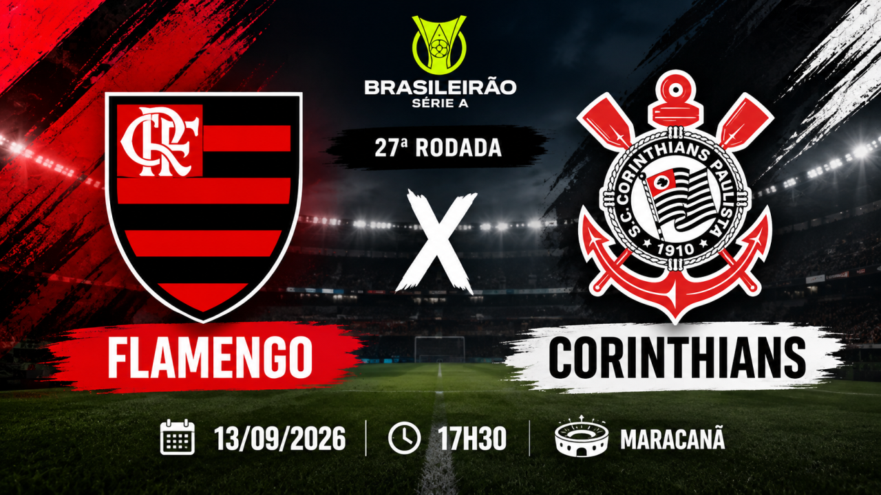 Flamengo x Corinthians jogam hoje no Maracanã