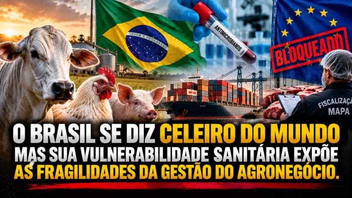 O BRASIL SE DIZ CELEIRO DO MUNDO, MAS SUA VULNERABILIDADE SANITÁRIA EXPÕE AS FRAGILIDADES DA GESTÃO DO AGRONEGÓCIO