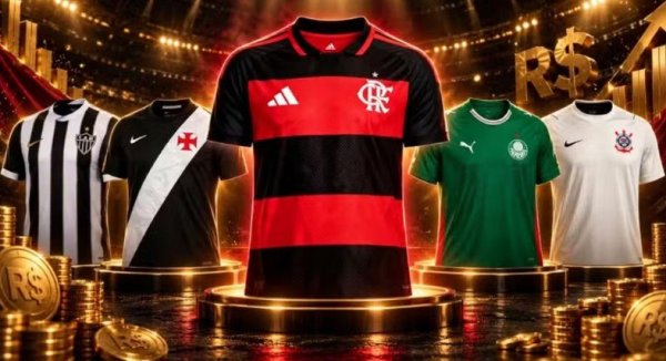 Flamengo tem a camisa mais cara do Brasileirão; veja ranking da Série A