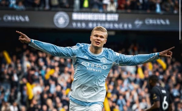 Haaland atinge 100 gols sem pênaltis na Premier League em tempo recorde