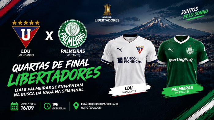 Palmeiras chega a Quito para decisão contra a LDU pela Libertadores