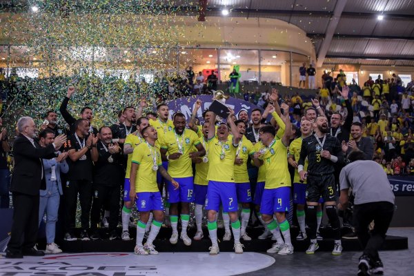 Brasil goleia o Afeganistão e conquista o tricampeonato da Copa das Nações de Futsal