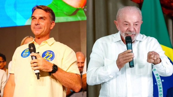 Flávio aparece com 52,7% contra 47,3% de Lula em pesquisa do Ipespe