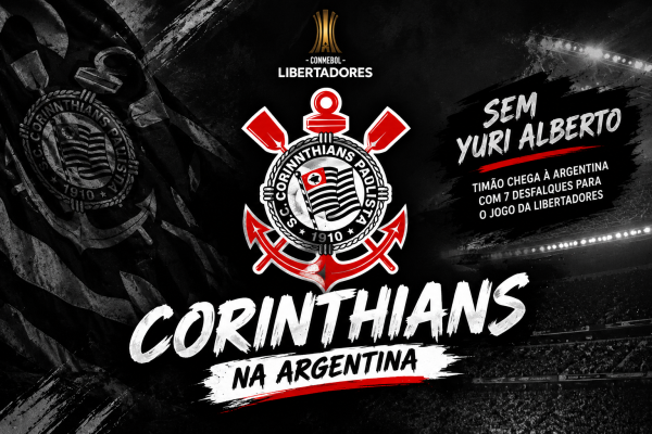 Sem Yuri Alberto, Corinthians chega à Argentina para duelo com o Estudiantes na Libertadores