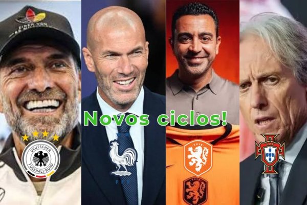 Novos ciclos nas seleções: Brasil mantém Ancelotti, enquanto gigantes europeias mudam de treinador