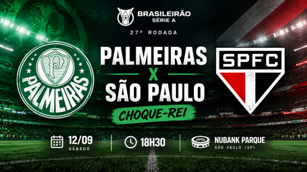 Palmeiras x São Paulo: Choque-Rei agita a 27ª rodada do Brasileirão