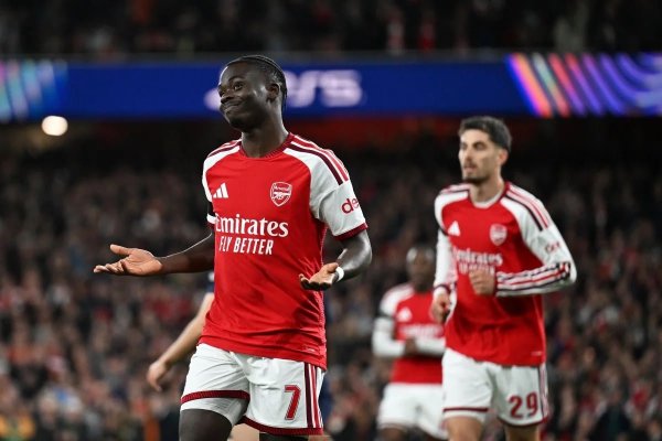 Arsenal vence o Lille por 3 a 0 e mantém 100% de aproveitamento na Champions League