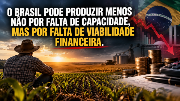 O BRASIL PODE PRODUZIR MENOS NÃO POR FALTA DE CAPACIDADE, MAS POR FALTA DE VIABILIDADE FINANCEIRA