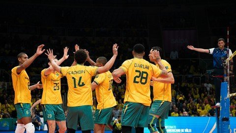 Brasil vence a Colômbia e mantém 100% de aproveitamento no Pré-Olímpico de vôlei