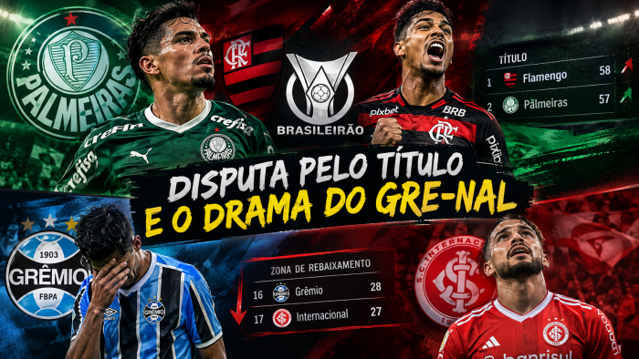 Blog do Lanza: Flamengo segue líder, Palmeiras precisa acordar, e dupla Gre-Nal flerta com o abismo