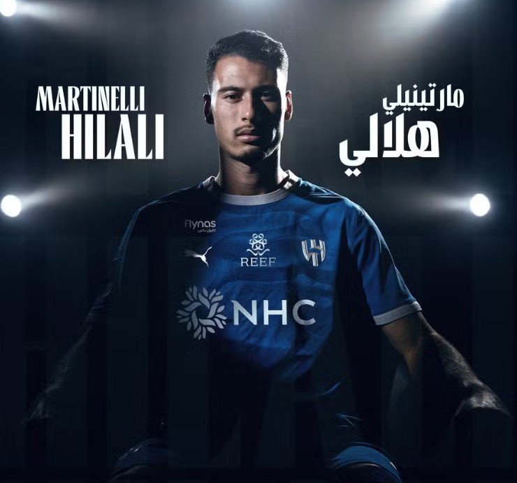 Al-Hilal anuncia contratação de Martinelli, ex-Arsenal